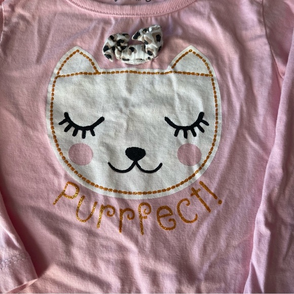 DDG Darling | pink top: long sleeve | 2T Cat top - Picture 2 of 5